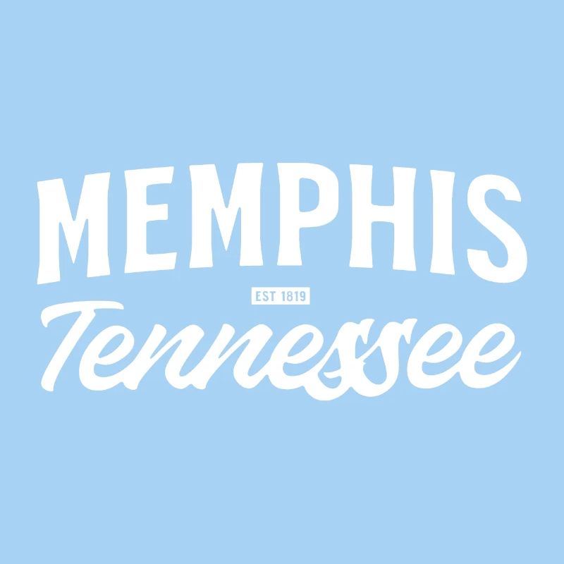 Memphis Tennessee Vintage Script