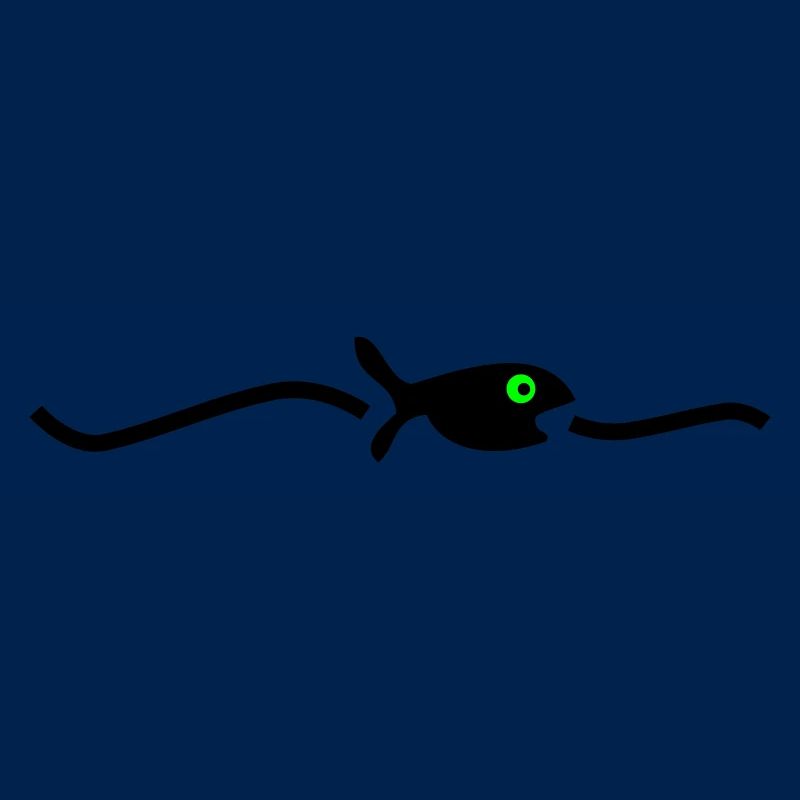 un poisson flottant