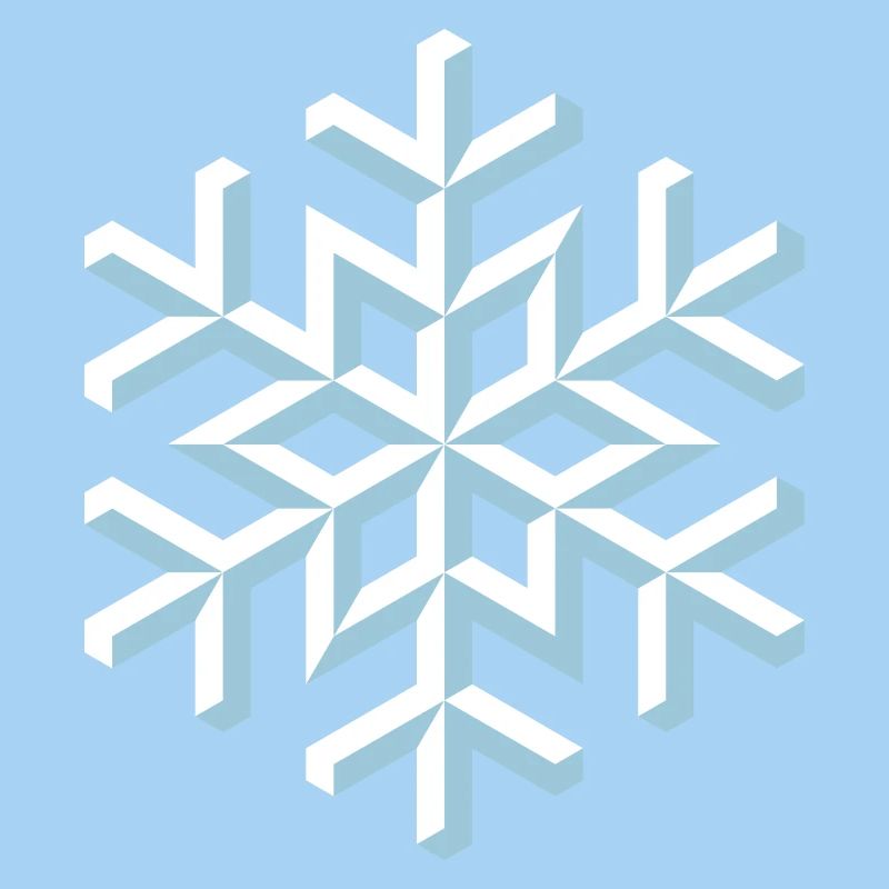 Schneeflocke 3D (Schnee / Flocke / Winter)