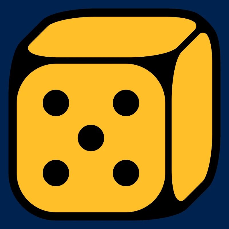 Dice With Number 5 (Five / 2C)