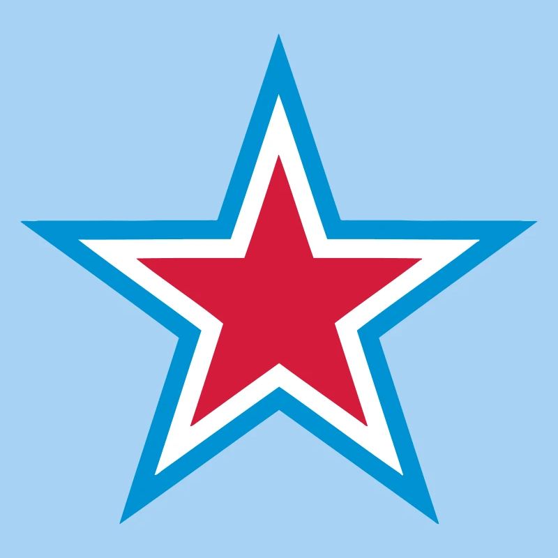 Blue Star Red White