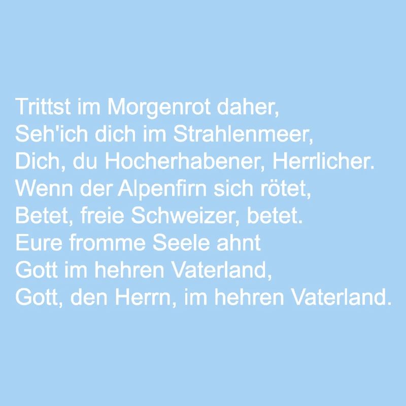 Schweizer Nationalhymne_weiss