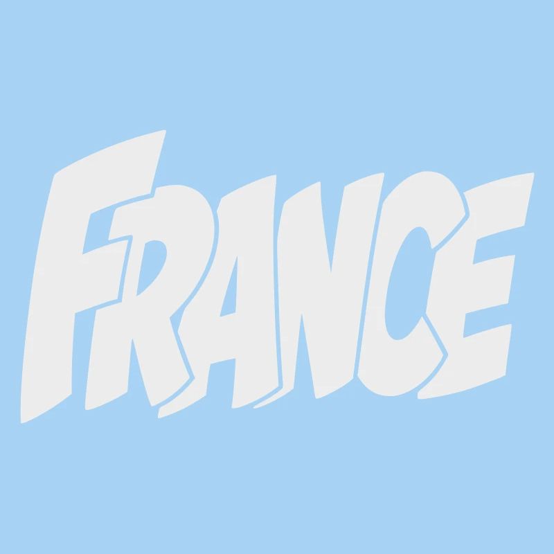 Frankreich, France Bold Comic Typography