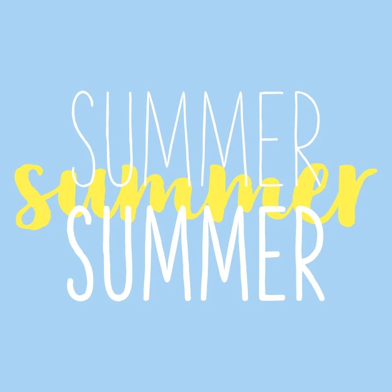 Summer Typo Overlay Gelbes Script
