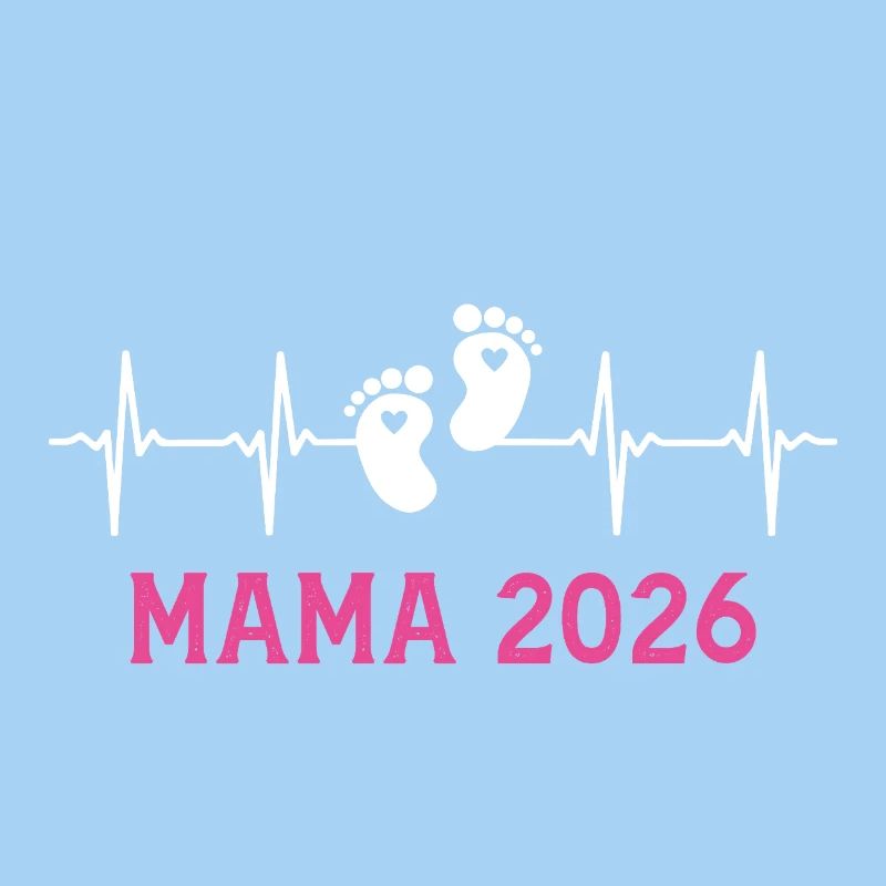 Mama 2026 Herzschlag Werdende Mutter 2026