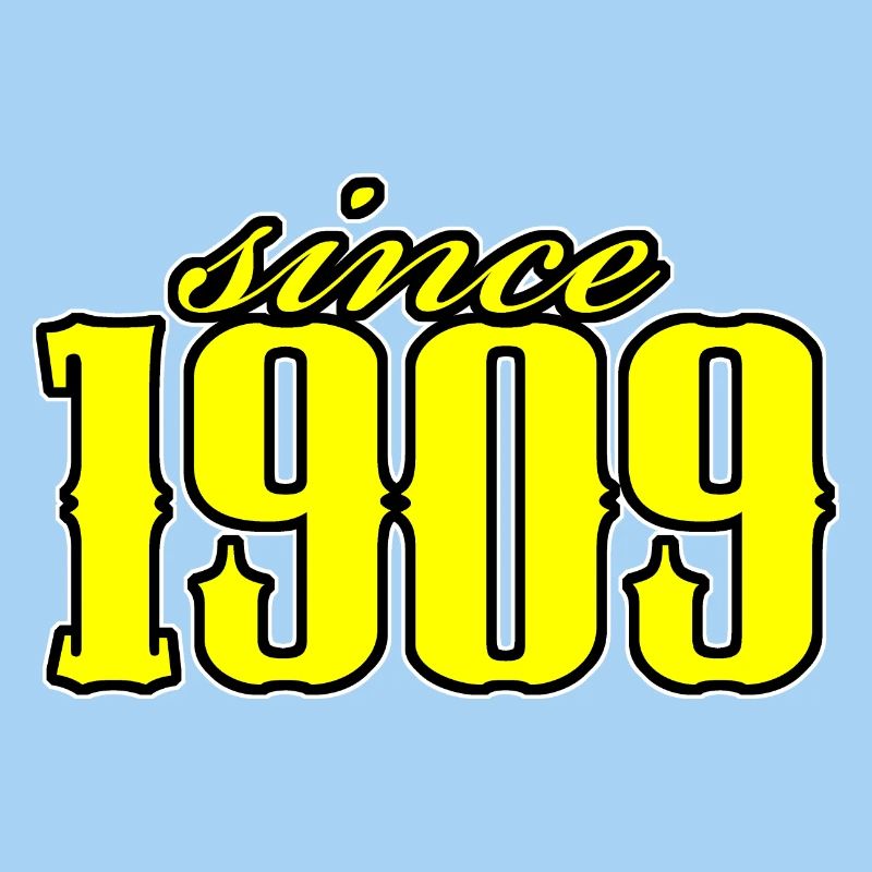 depuis 1909 (jaune)