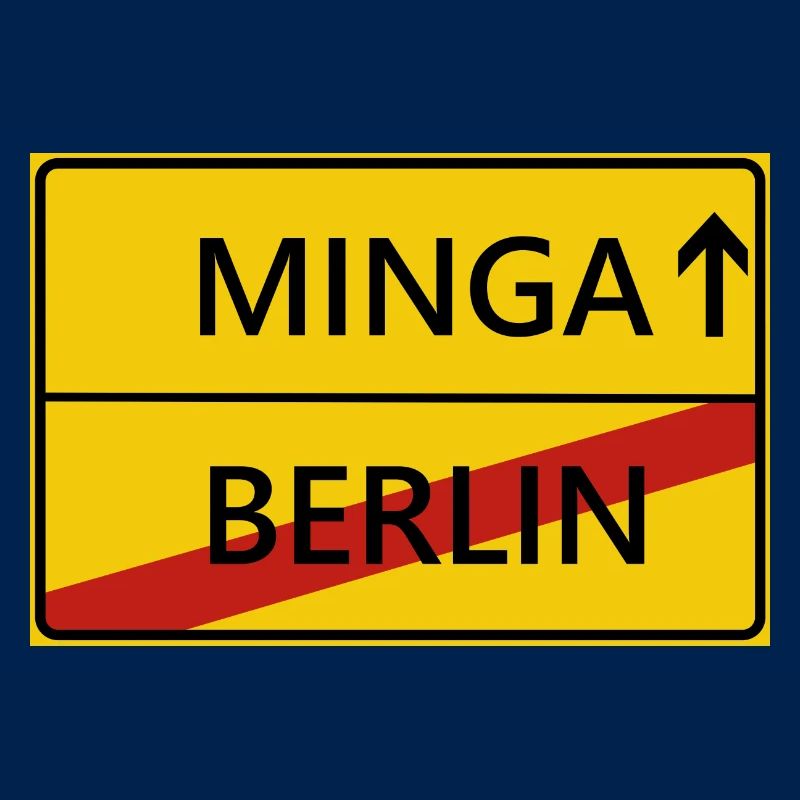 Minga München Ortsschild Geschenk Geschenkidee