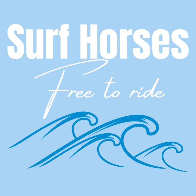 Chevaux de surf gratuits pour chevaucher les vagues