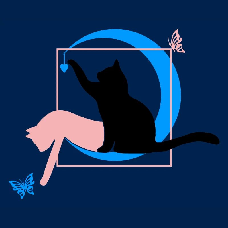 Die Katze Leonardo Da Vinci Style mit Herz