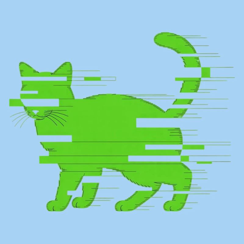 Glitch Katze