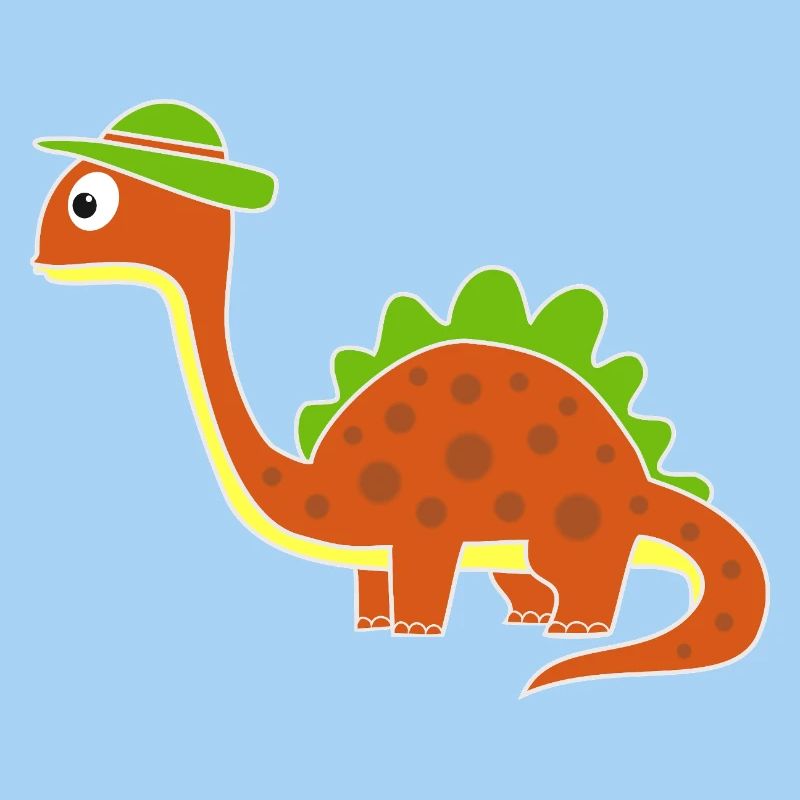Drôle de dinosaure avec des points
