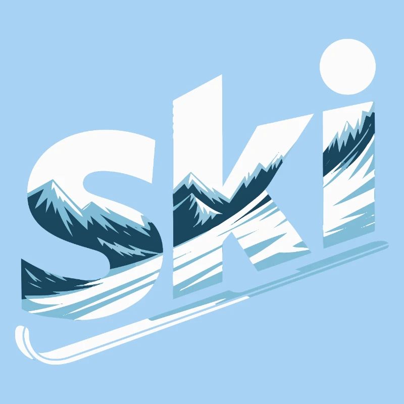 Conception faute de Panorama de la Montagne de Ski