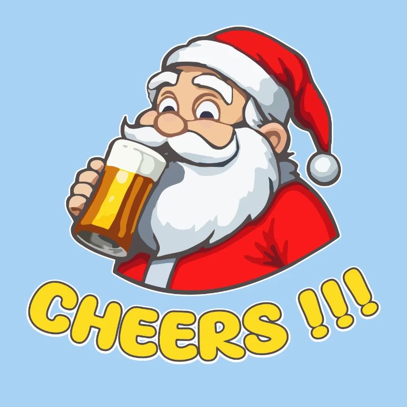 Weihnachtsmann mit Bier Cheers!!!