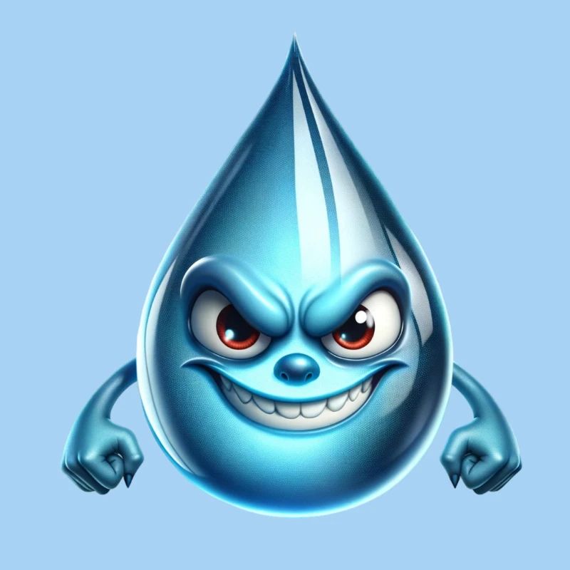 Böser Wassertropfen