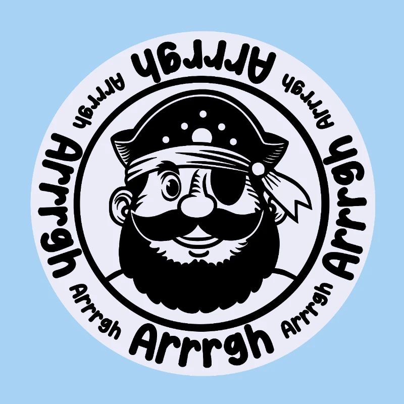 Funny pirate with eye patch