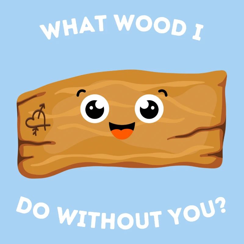 Jeu de mots adorable - Quel bois je fais sans toi