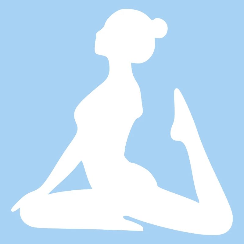 Yoga Forms Silhouettes White