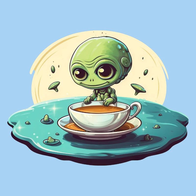 Green Alien Coffee Coffee Drinker
