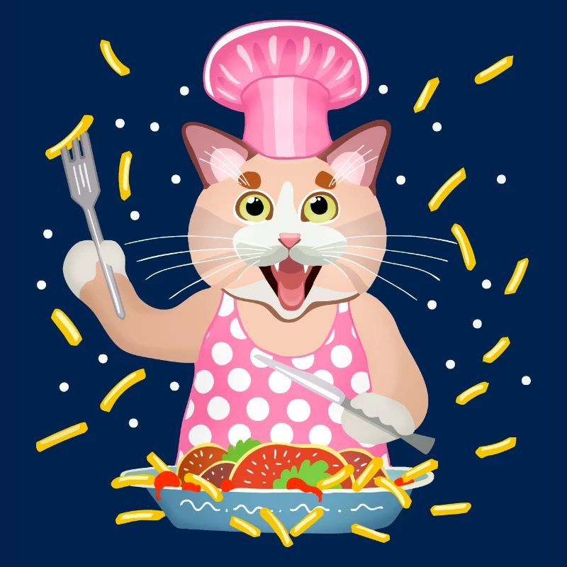 Gierige Katze