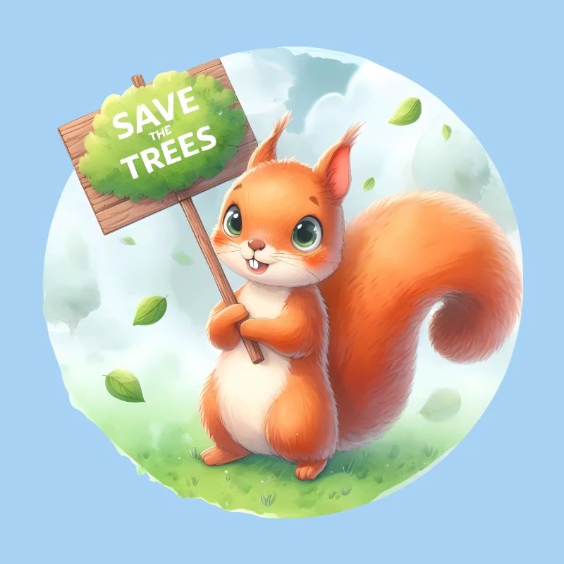 Save the Trees Squirrel