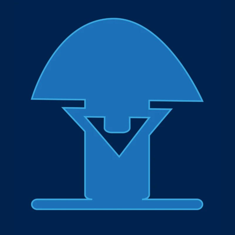 Blauer Pilz Icon