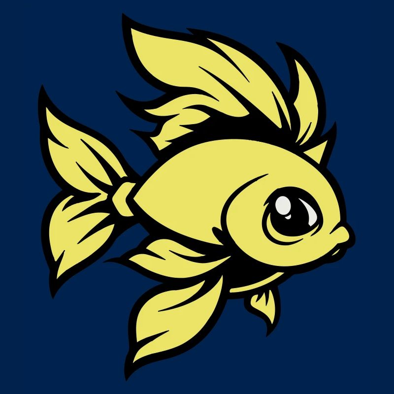 goldfisch fisch comic tier