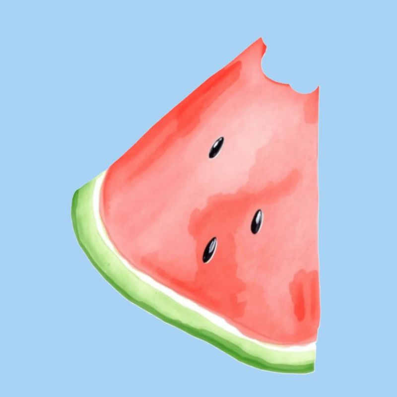 Bemalte Wassermelone