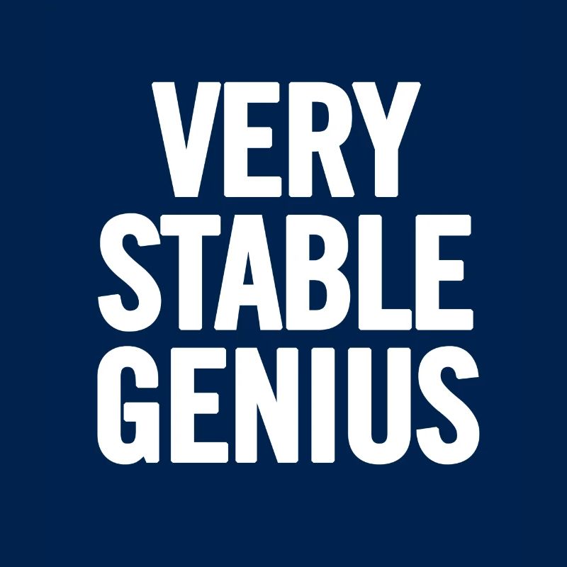 Very Stable Genius Blanc