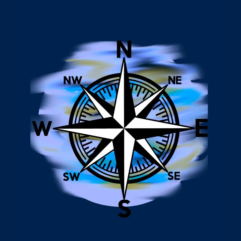 Windrose Kompass maritim Seefahrt