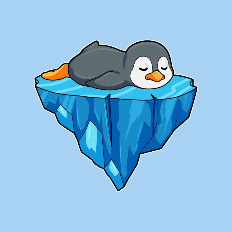 Pinguin auf Eisscholle
