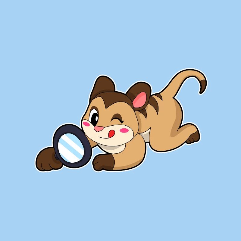 Meerkats with magnifying glass