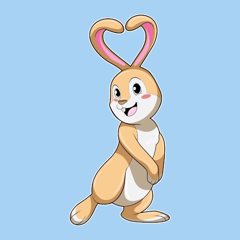 Rabbit with heart