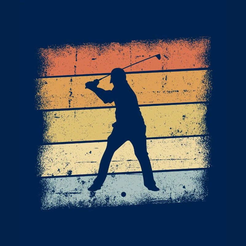 Coucher de soleil sur le golf