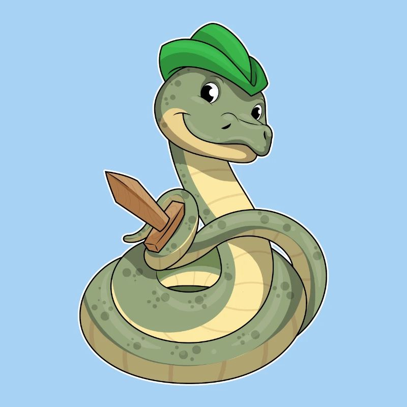Snake with Sword