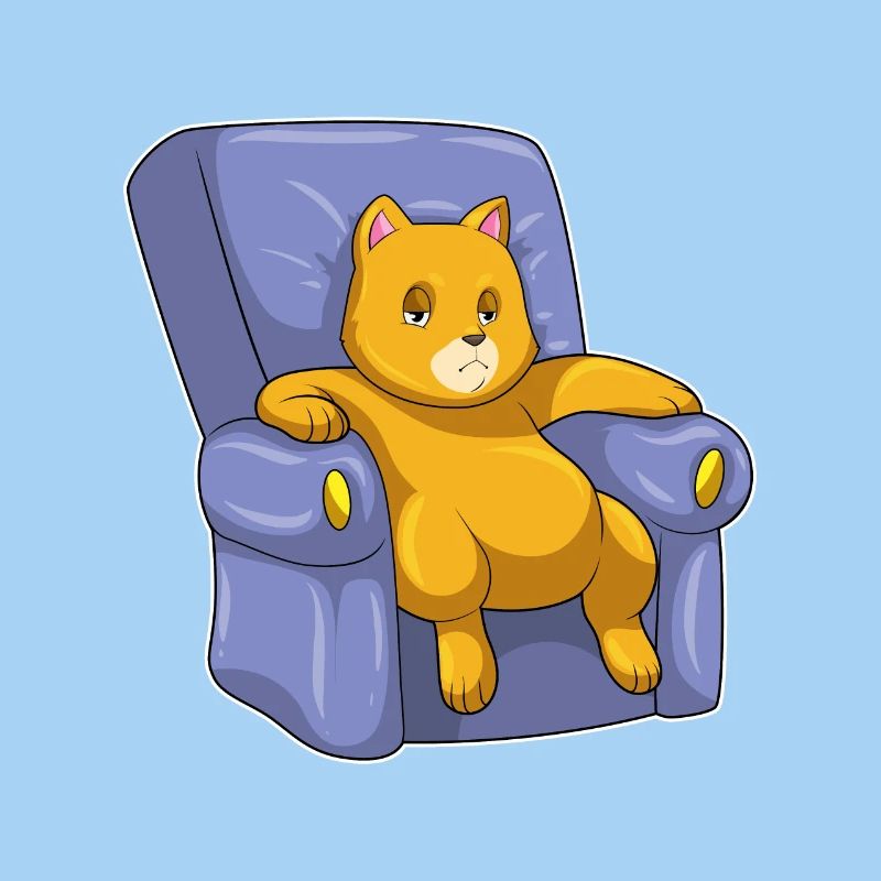 Chat avec canapé