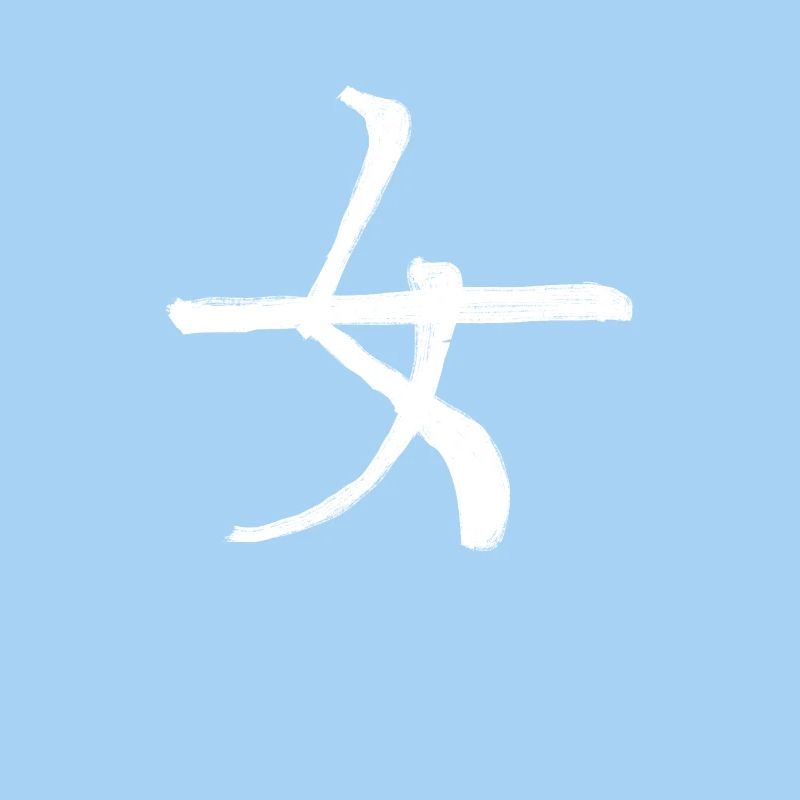 Femininity Chinese Script Character Symbol