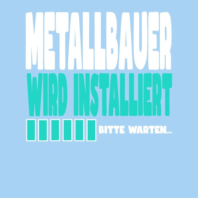 Metallbauer wird installiert