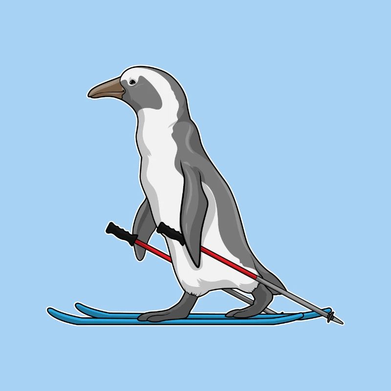 Penguin Skier Ski