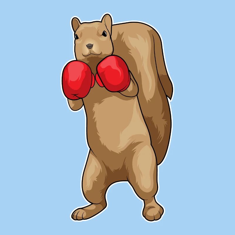 Eichhörnchen Boxer Boxhandschuhe