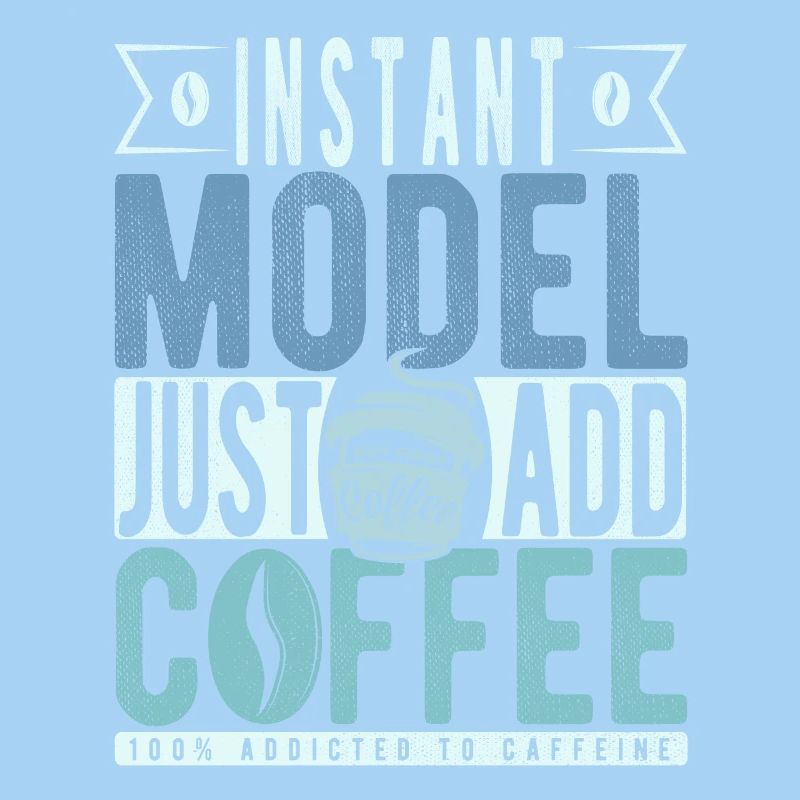 Modell Kaffee Spruch