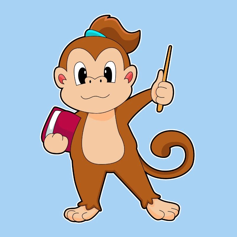 Monkey Teacher Book Pointer