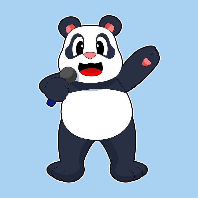 Panda Sänger Mikrofon