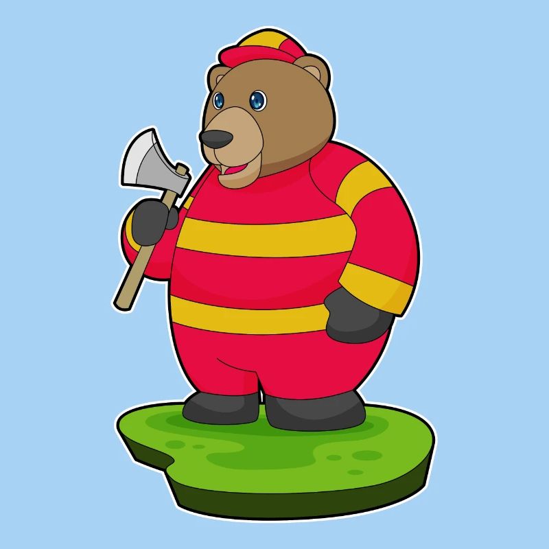 Hache de pompier ours