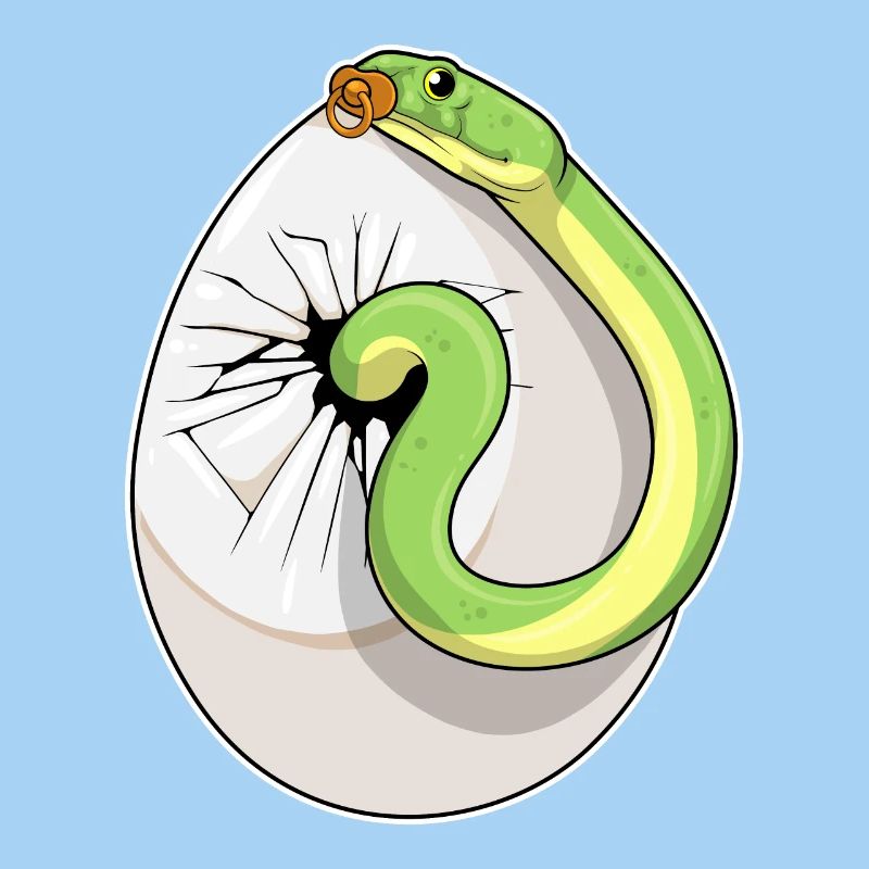 Schlange Ei Schnuller