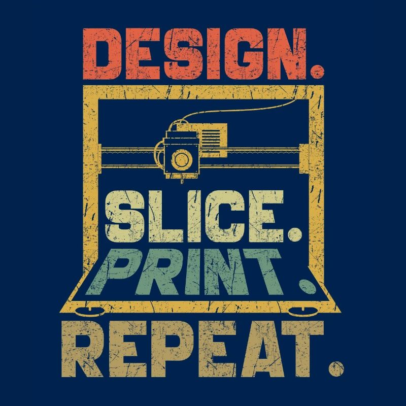 3d Printing 3d Printer Retro Design Slice Print