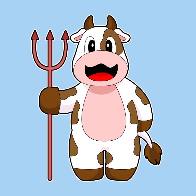 Vache Halloween Devil Trident