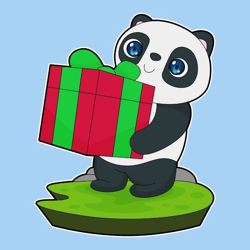 Panda Christmas Package