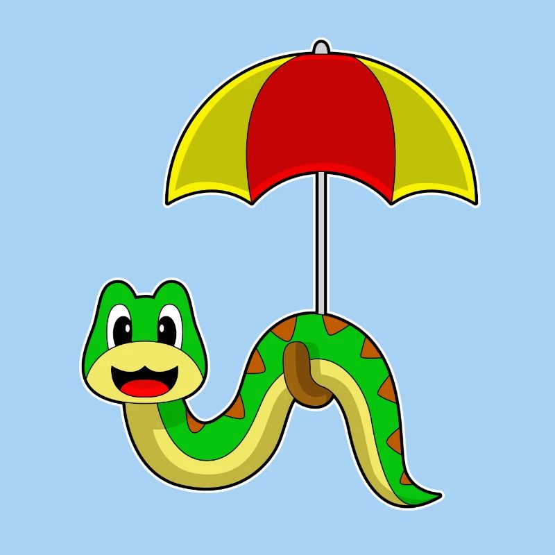 Parapluie de pluie serpent
