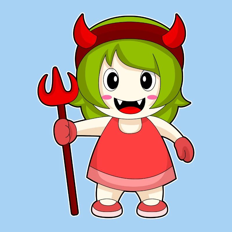 Les filles Halloween Devil Trident