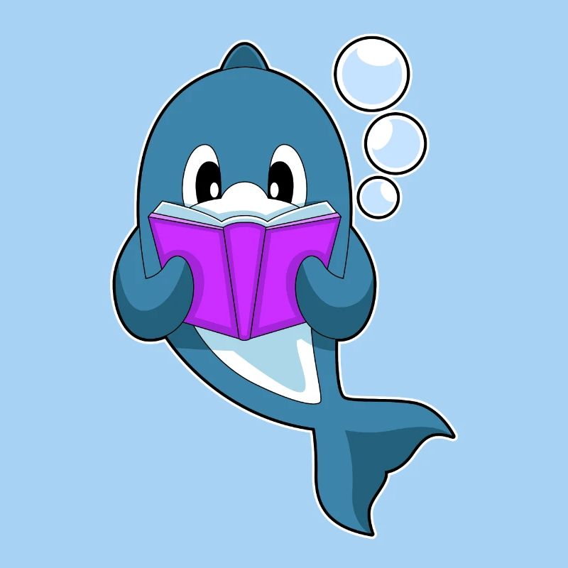 Delfin Lesen Buch